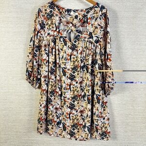 Entro Flirty Floral Mini Dress Medium Romantic Soft Girl Fairy Cottagecore Guest